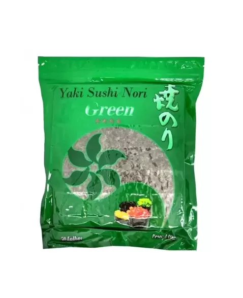 ALGA MARINHA YAKI SUSHI GREEN 50 FOLHAS  140G