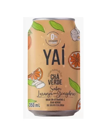 YAI CHA VERDE LARANJA COM GENGIBRE 350ml