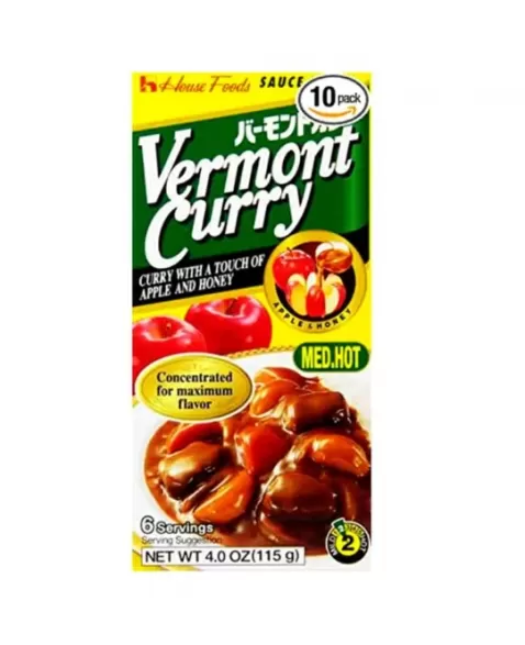 CURRY HOUSE VERMONT MEDIUM HOT 115GR