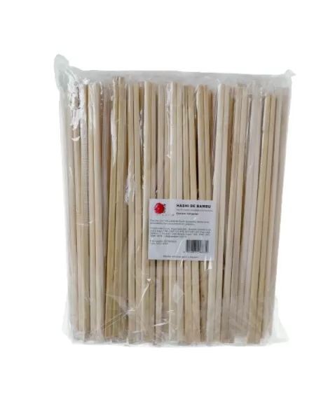 HASHI DE BAMBU CHANFRADO HINATA 100 PARES