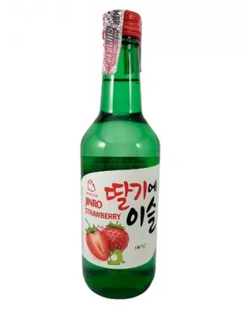 SAQUE SOJU JINRO MORANGO 360ML