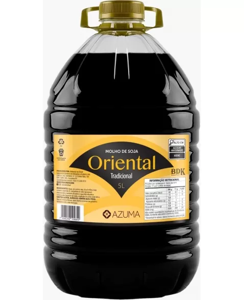 SHOYU ORIENTAL AMARELO AZUMA 5LT