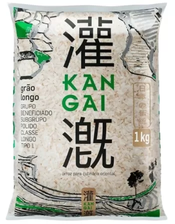 ARROZ JAPONÊS (KANGAI) - GRÃO LONGO - 1KG