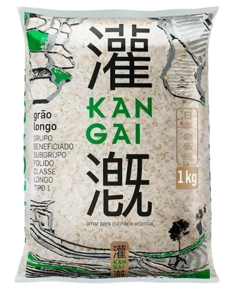 ARROZ JAPONÊS (KANGAI) - GRÃO LONGO - 1KG