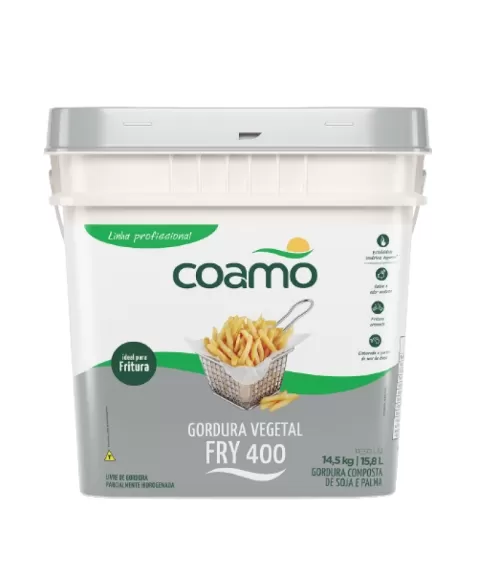 GORDURA VEGETAL COAMO FRY 400 BALDE 14,5 KG