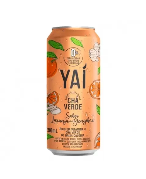 YAI CHA VERDE LARANJA COM GENGIBRE 290 ML