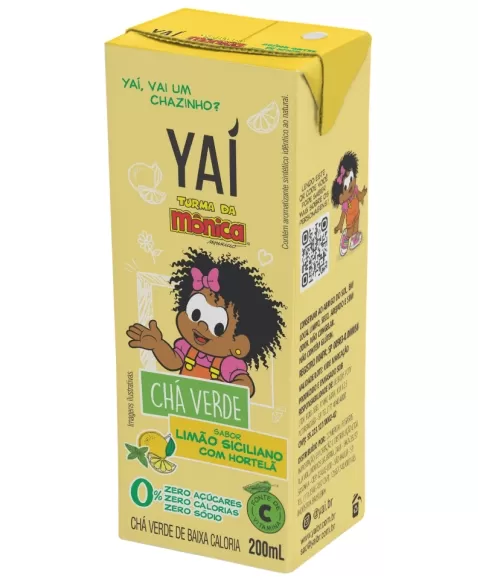 YAI CHA VERDE TM  LIMAO SICI  C/ HORT 200ML