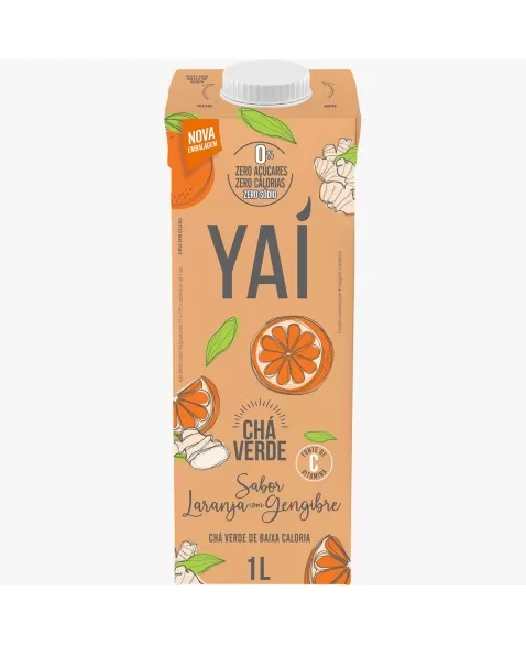 YAI CHA VERDE LARANJA C/ GENGIBRE 1L