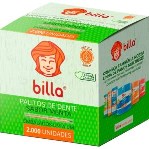 PALITOS DE DENTE SABOR DE MENTA C/2000UN