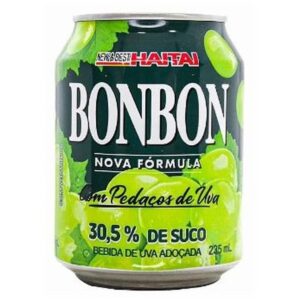 SUCO COM PEDAÇOS DE UVA VERDE BONBON - 238ML