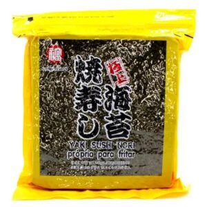 Alga Marinha Fukumatsu Nori Dourada Pct 50fls